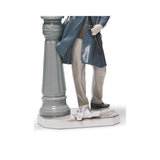 LLADRO' Figurina L'Uomo Dei Lampioni 48x14cm Porcellana
