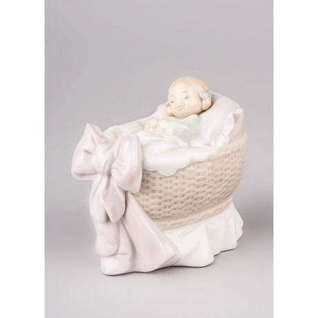 Lladró Figurina Bimba Un Regalo Dal Cielo 9x7cm Porcellana