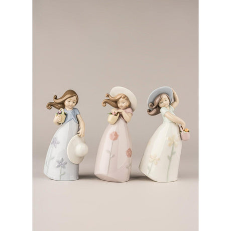 Lladró Figurina Bimba Piccola Viola 17x9cm Porcellana