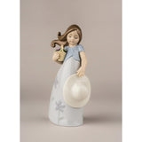 Lladró Figurina Bimba Piccola Viola 17x9cm Porcellana