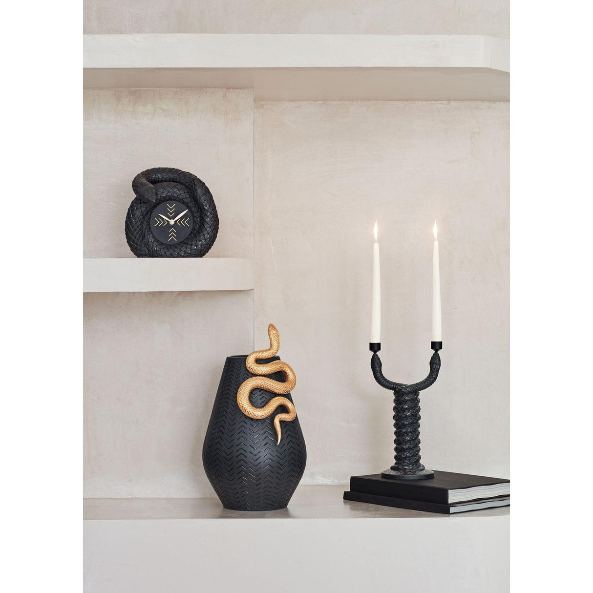 Lladró Candelabro Snakes 32x17cm Porcellana