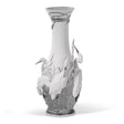 Lladró Vaso Aironi Cinerini Lustro Argento 35x17cm Porcellana