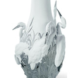 Lladró Vaso Aironi Cinerini Lustro Argento 35x17cm Porcellana