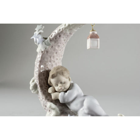 Lladró Figurina Sognando la Luna 18x15cm Porcellana
