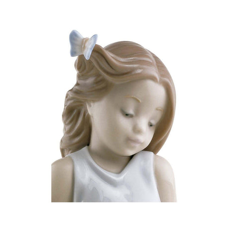 Lladró Figurina Bimba Amica Delle Farfalle 21x8cm Porcellana