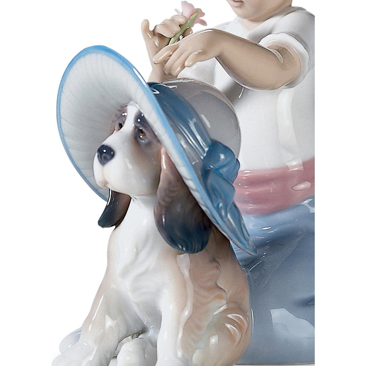 Lladró Figurina Bimba Un Tocco D'Eleganza 15x13cm Porcellana