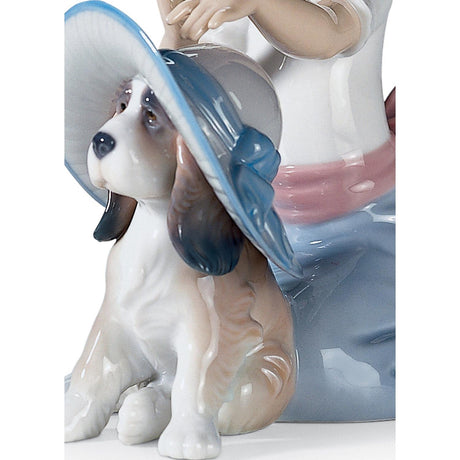 Lladró Figurina Bimba Un Tocco D'Eleganza 15x13cm Porcellana