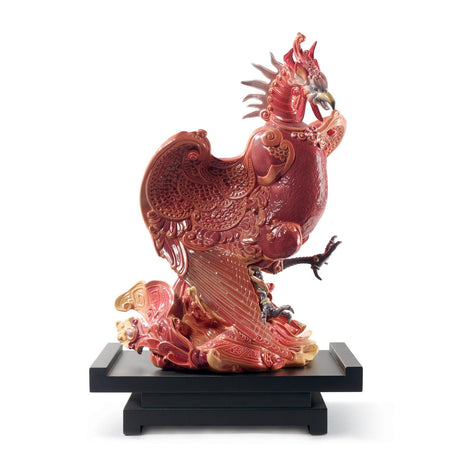 Lladró Scultura Rinascita Della Fenice Edizione Limitata 49x37cm Porcellana