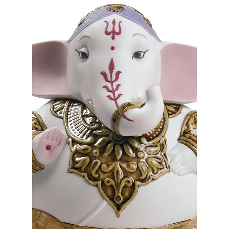 Lladró Figurina Ganesha 16x14cm Porcellana