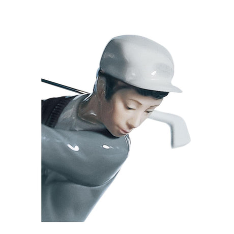 Lladró Figurina Giocatore Golf 27x13cm Porcellana