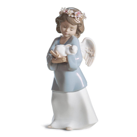 Lladró Figurina Angelo Amore Celestiale 18x8cm Porcellana