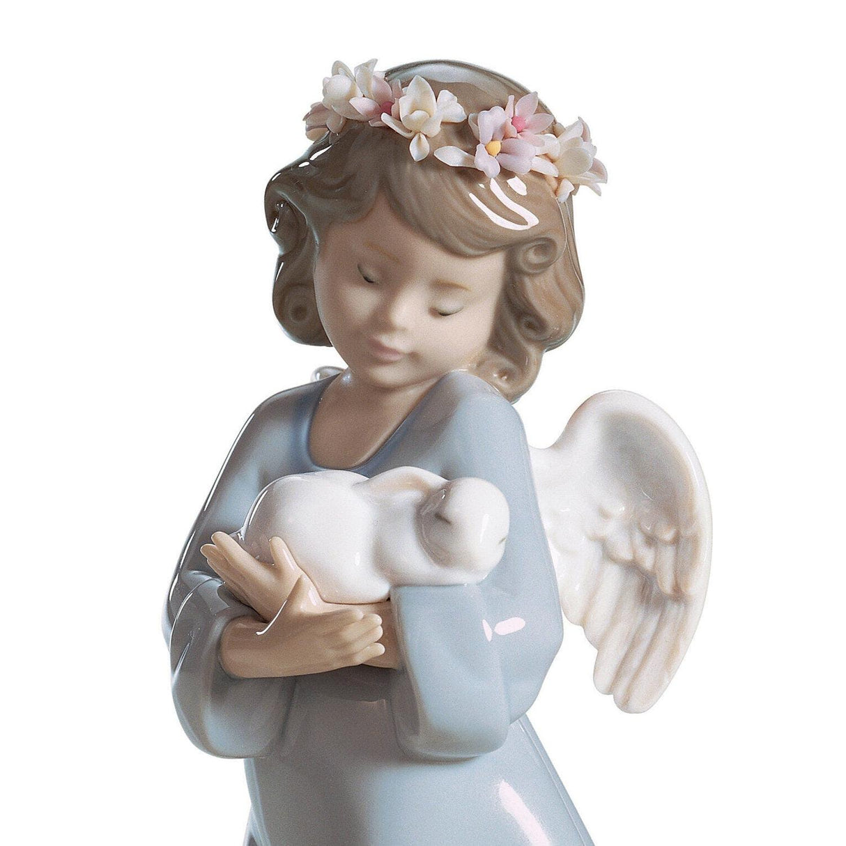 Lladró Figurina Angelo Amore Celestiale 18x8cm Porcellana
