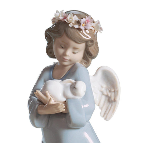 Lladró Figurina Angelo Amore Celestiale 18x8cm Porcellana