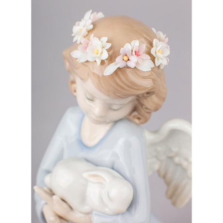 Lladró Figurina Angelo Amore Celestiale 18x8cm Porcellana