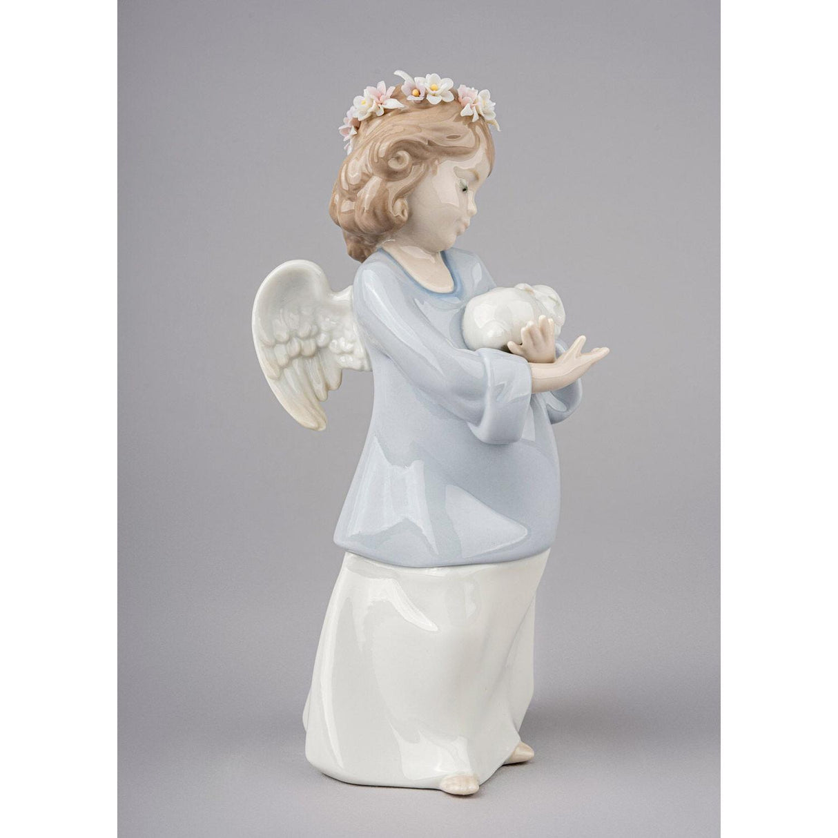 Lladró Figurina Angelo Amore Celestiale 18x8cm Porcellana