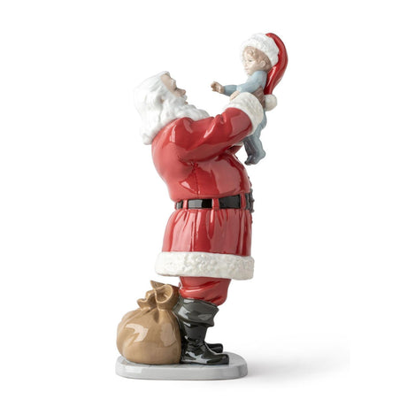 Lladró Buon Natale Babbo Natale! Scultura 38x13cm Porcellana