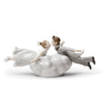 Lladró Figurina Coppia Amore Nell'Aria 17x38cm Porcellana