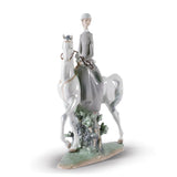 Lladró Figurina Amazzone 45x37cm Porcellana