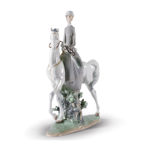 Lladró Figurina Amazzone 45x37cm Porcellana