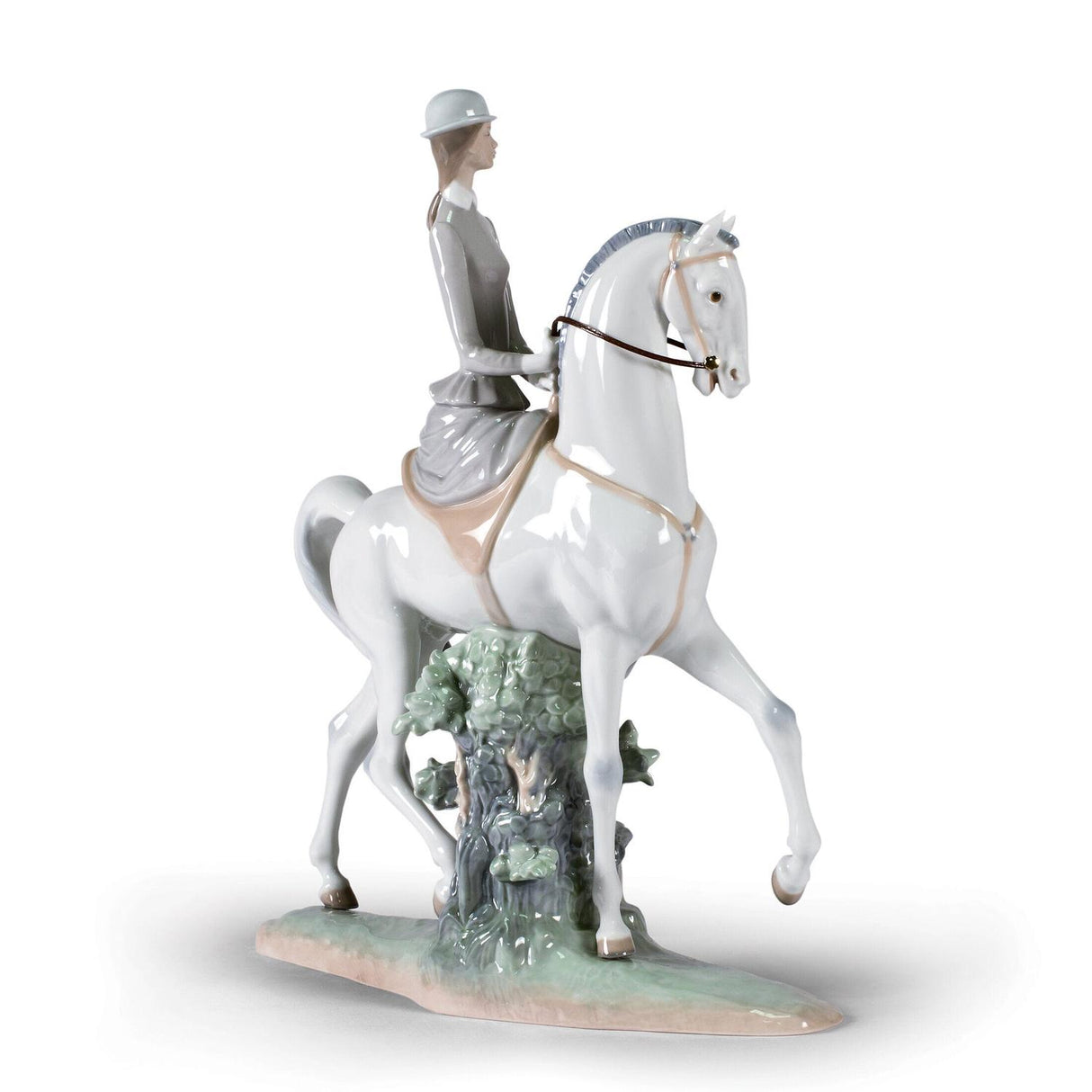 Lladró Figurina Amazzone 45x37cm Porcellana