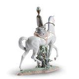 Lladró Figurina Amazzone 45x37cm Porcellana