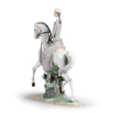 Lladró Figurina Amazzone 45x37cm Porcellana