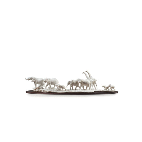 Lladró Scultura Savana Africana Animali Selvatici 29x120cm Porcellana