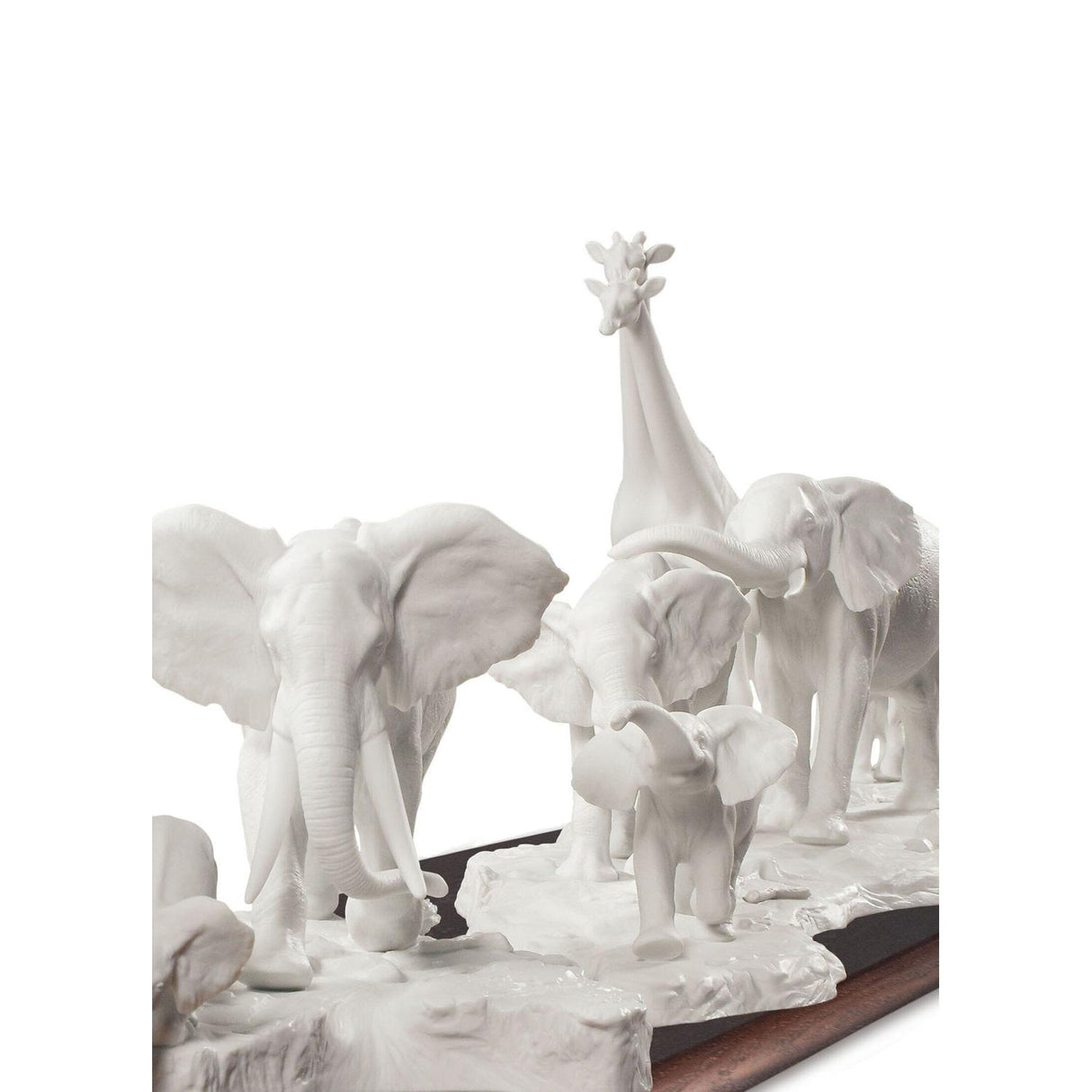 LLADRO' Scultura Savana Africana Animali Selvatici 29x120cm Porcellana