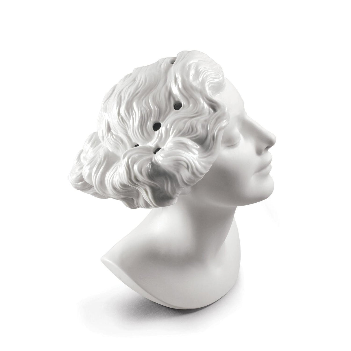 Lladró Vaso Busto Donna Daisy 26x17cm Porcellana