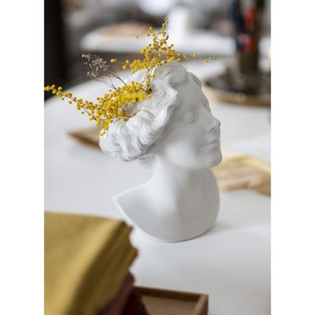 Lladró Vaso Busto Donna Daisy 26x17cm Porcellana