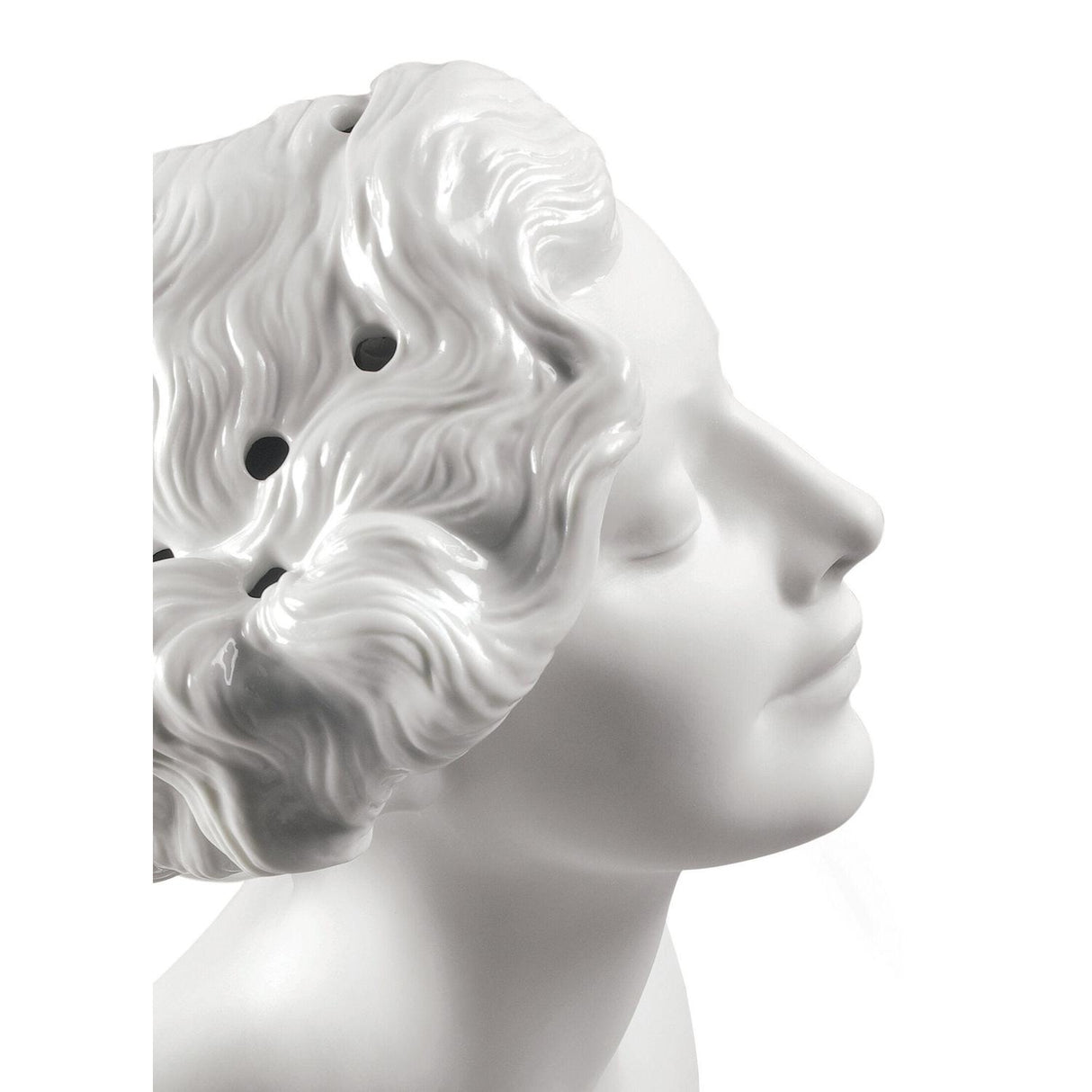 Lladró Vaso Busto Donna Daisy 26x17cm Porcellana