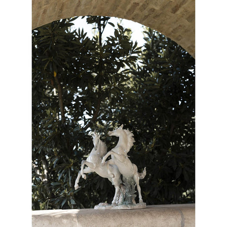 Lladró Scultura Cavalli Liberi Come Il Vento Edizione Limitata 53x47cm Porcellana