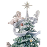 Lladró Scultura Grande Albero di Natale Edizione Limitata 47x26cm Porcellana