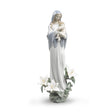 Lladró Figurina Madonna Dei Fiori 33x14cm Porcellana