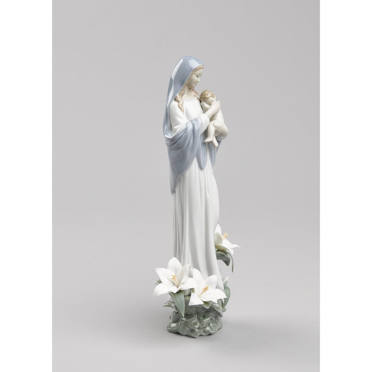 Lladró Figurina Madonna Dei Fiori 33x14cm Porcellana