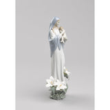Lladró Figurina Madonna Dei Fiori 33x14cm Porcellana