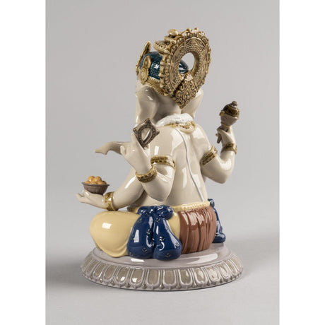 Lladró Figura Lord Ganesha 24x16cm Porcellana