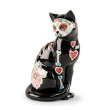 Lladró Figurina Gatto Catrina 31x17cm Porcellana