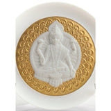 Lladró Piatto Decorativo Dea Lakshmi Lustro Oro 10x10cm Porcellana