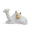 Lladró Figurina Natività Cammello Lustro Oro 15x22cm Porcellana