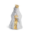 Lladró Figurina Natività Re Gaspare Lustro Oro 24x15cm Porcellana