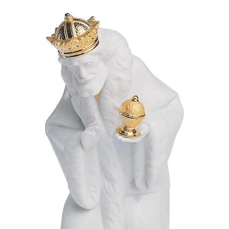 Lladró Figurina Natività Re Melchiorre Lustro Oro 24x16cm Porcellana
