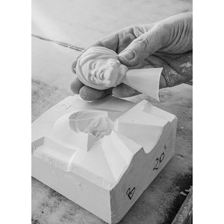 Lladró Figurina Natività Re Baldassarre Lustro Oro 33x15cm Porcellana