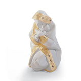 Lladró Figurina Natività Maria Lustro Oro 18x13cm Porcellana