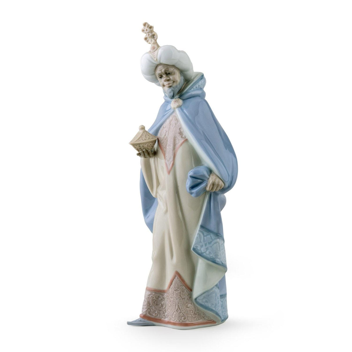 Lladró Figurina Natività Re Baldassarre II 33x15cm Porcellana
