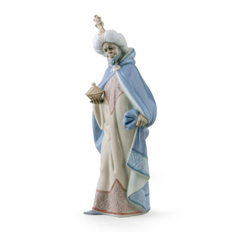 Lladró Figurina Natività Re Baldassarre II 33x15cm Porcellana