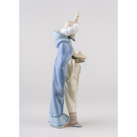 Lladró Figurina Natività Re Baldassarre II 33x15cm Porcellana