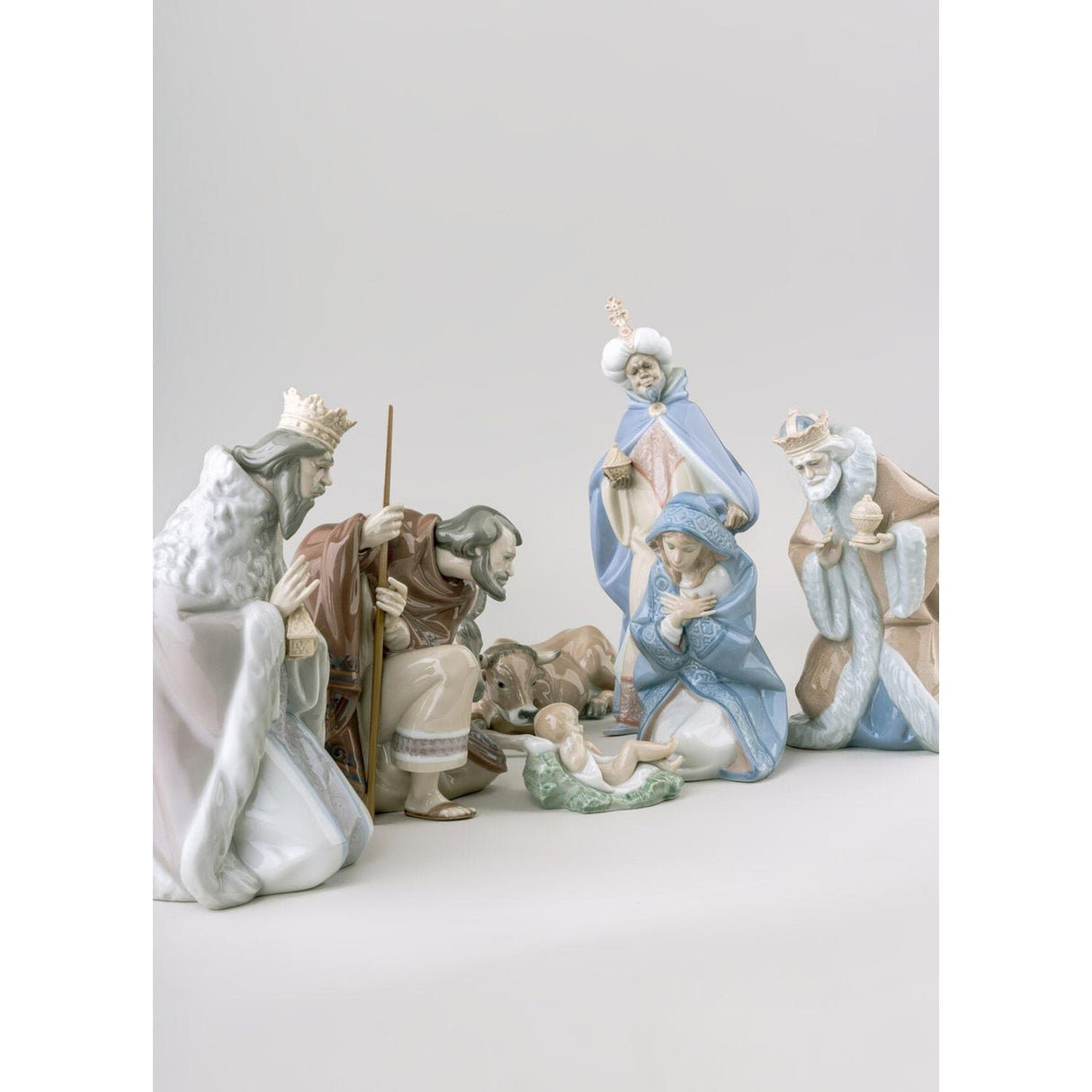 Lladró Figurina Natività Re Baldassarre II 33x15cm Porcellana