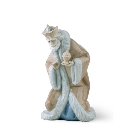 Lladró Figurina Natività Re Melchiorre II 24x16cm Porcellana