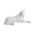 Lladró Figurina Natività Asino Lustro Oro 12x22cm Porcellana
